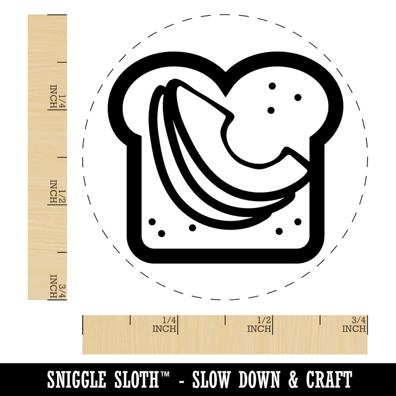 Avocado Toast Bread Self-Inking Rubber Stamp for Stamping Crafting Planners