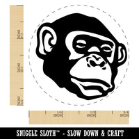 Bonobo Chimpanzee Ape Face Self-Inking Rubber Stamp for Stamping Crafting Planners