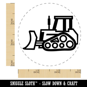 Bulldozer Dozer Construction Vehicle Self-Inking Rubber Stamp for Stamping Crafting Planners