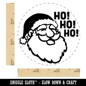 Christmas Santa Claus Saying Ho Ho Ho Self-Inking Rubber Stamp for Stamping Crafting Planners