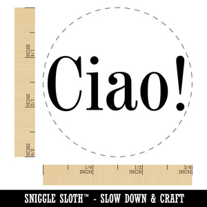 Ciao Italian Greeting Hello Goodbye Self-Inking Rubber Stamp for Stamping Crafting Planners