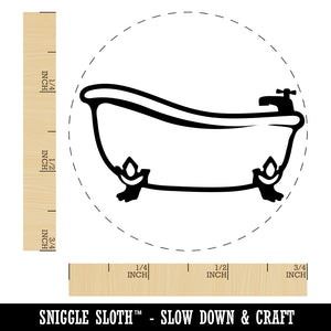 Clawfoot Bathtub for Bathing Self-Inking Rubber Stamp for Stamping Crafting Planners