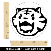 Cute and Fierce Tiger Head Self-Inking Rubber Stamp for Stamping Crafting Planners