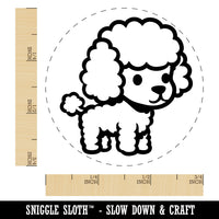 Cute and Fluffy Poodle Dog Self-Inking Rubber Stamp for Stamping Crafting Planners