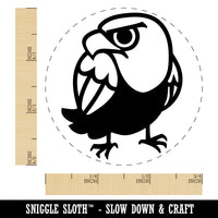 Cute and Grumpy Bald Eagle Self-Inking Rubber Stamp for Stamping Crafting Planners