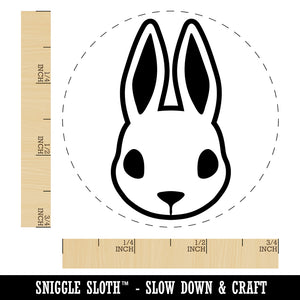 Cute Bunny Rabbit Head Self-Inking Rubber Stamp for Stamping Crafting Planners