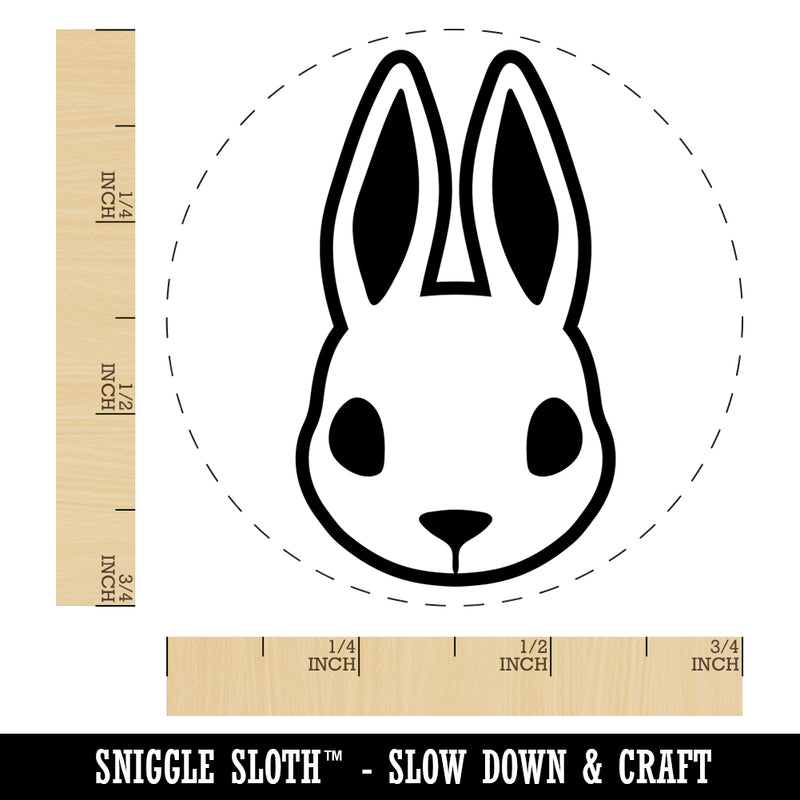 Cute Bunny Rabbit Head Self-Inking Rubber Stamp for Stamping Crafting Planners