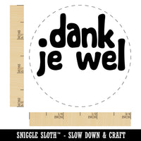 Dank je Wel Dutch Thank You Very Much Self-Inking Rubber Stamp for Stamping Crafting Planners