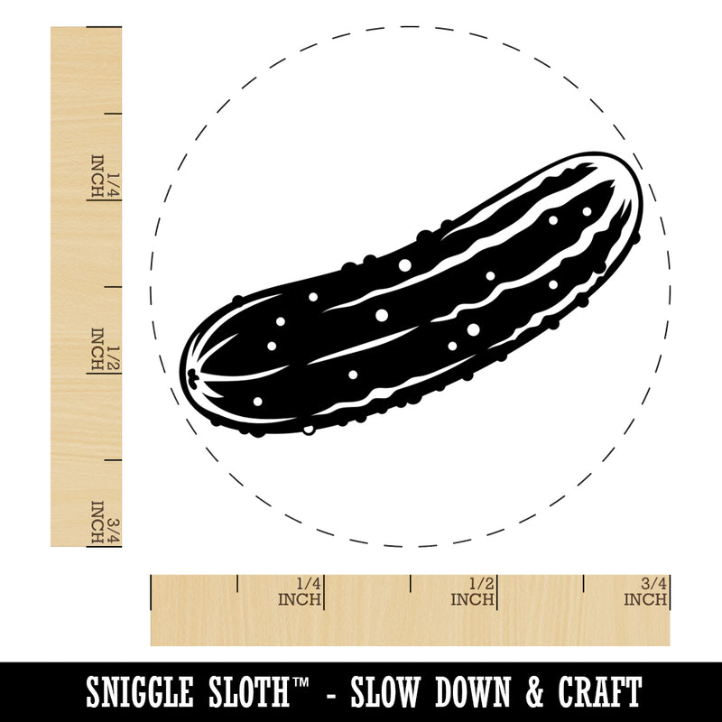 Dill Pickle Cucumber Self-Inking Rubber Stamp for Stamping Crafting Planners