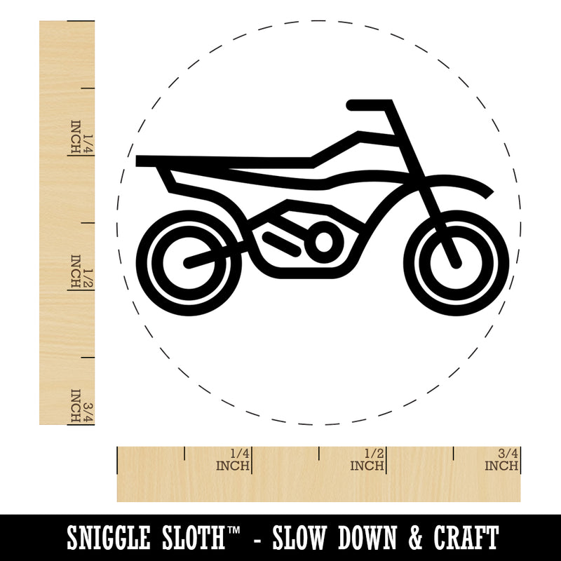 Dirt Bike Off-road Motorcycle Vehicle Self-Inking Rubber Stamp for Stamping Crafting Planners