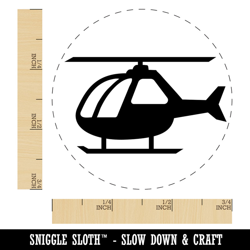 Helicopter Aircraft Chopper Self-Inking Rubber Stamp for Stamping Crafting Planners