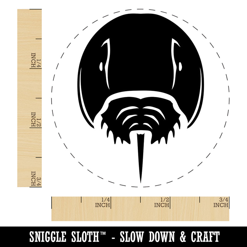 Horseshoe Crab Self-Inking Rubber Stamp for Stamping Crafting Planners