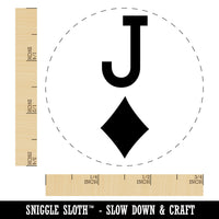 Jack of Diamonds Card Suit Self-Inking Rubber Stamp for Stamping Crafting Planners