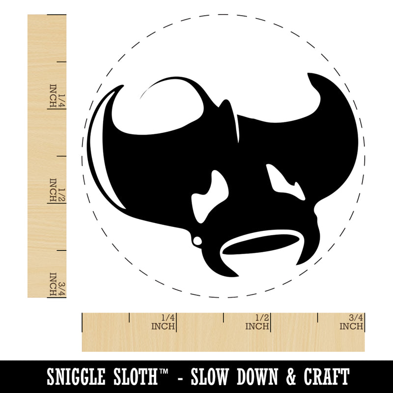 Manta Ray Self-Inking Rubber Stamp for Stamping Crafting Planners