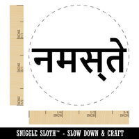 Namaste Hello Hindi Greeting Self-Inking Rubber Stamp for Stamping Crafting Planners