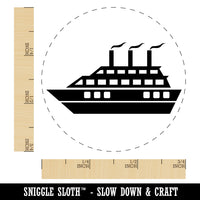 Vacation Cruise Ship Boat Self-Inking Rubber Stamp for Stamping Crafting Planners