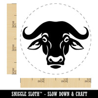 Water Cape Buffalo Bison Ox Self-Inking Rubber Stamp for Stamping Crafting Planners