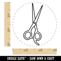 Hair Cutting Scissors Self-Inking Rubber Stamp for Stamping Crafting Planners