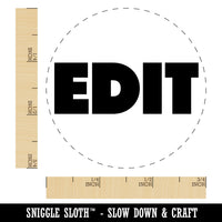 Edit Bold Text Teacher School Self-Inking Rubber Stamp for Stamping Crafting Planners