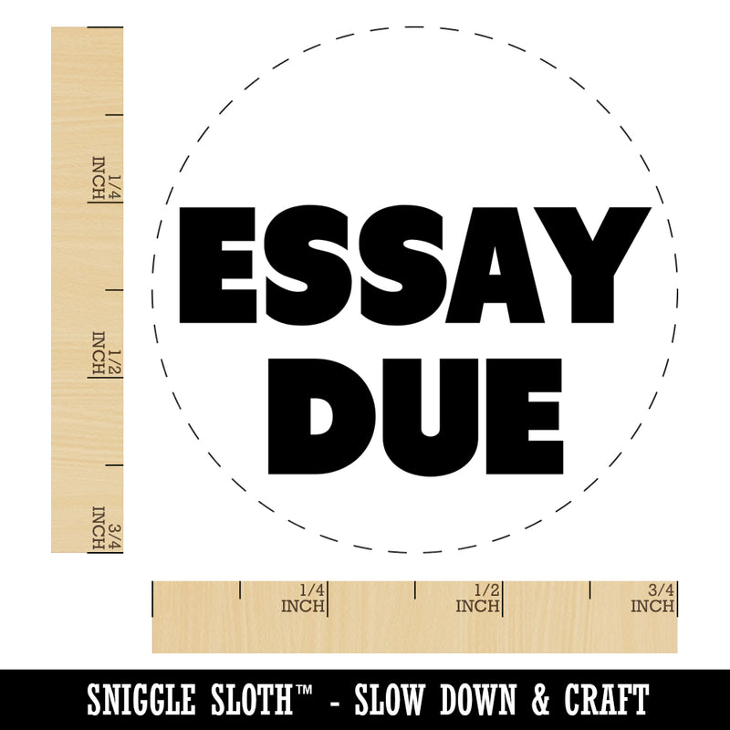 Essay Due Bold Text Teacher School Self-Inking Rubber Stamp for Stamping Crafting Planners