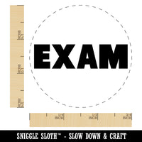 Exam Bold Text Test Teacher School Self-Inking Rubber Stamp for Stamping Crafting Planners