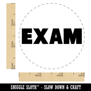 Exam Bold Text Test Teacher School Self-Inking Rubber Stamp for Stamping Crafting Planners