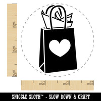Gift Bag Heart Present Self-Inking Rubber Stamp for Stamping Crafting Planners