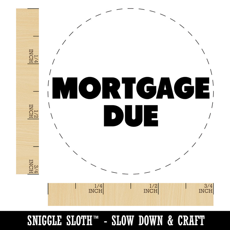 Mortgage Due Bold Text Bill Self-Inking Rubber Stamp for Stamping Crafting Planners