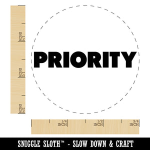 Priority Bold Text Self-Inking Rubber Stamp for Stamping Crafting Planners