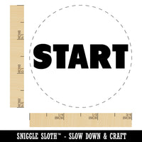 Start Bold Text Self-Inking Rubber Stamp for Stamping Crafting Planners