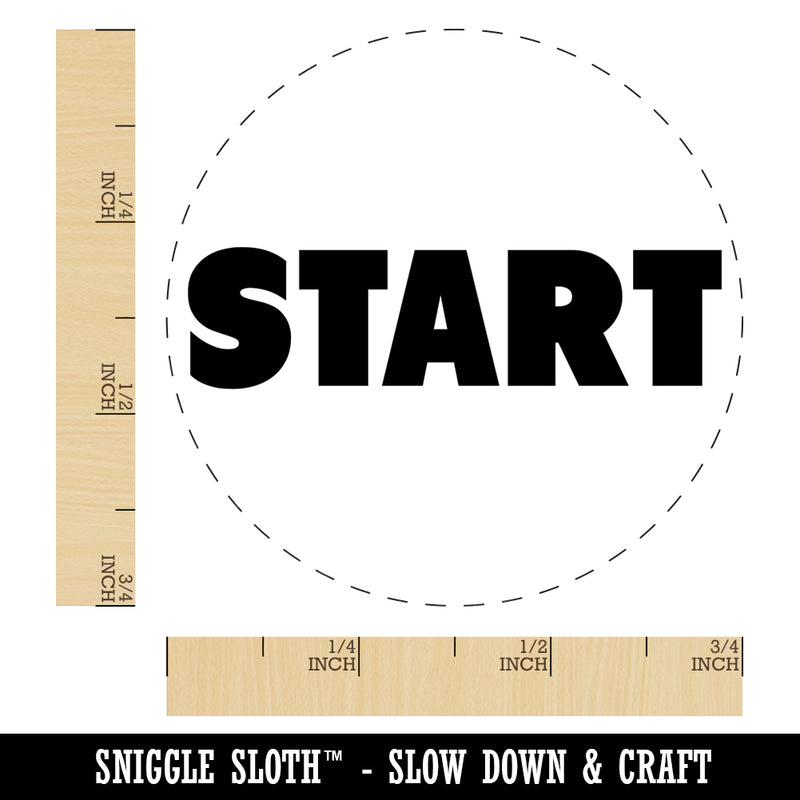 Start Bold Text Self-Inking Rubber Stamp for Stamping Crafting Planners