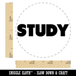 Study Bold Text Teacher School Self-Inking Rubber Stamp for Stamping Crafting Planners