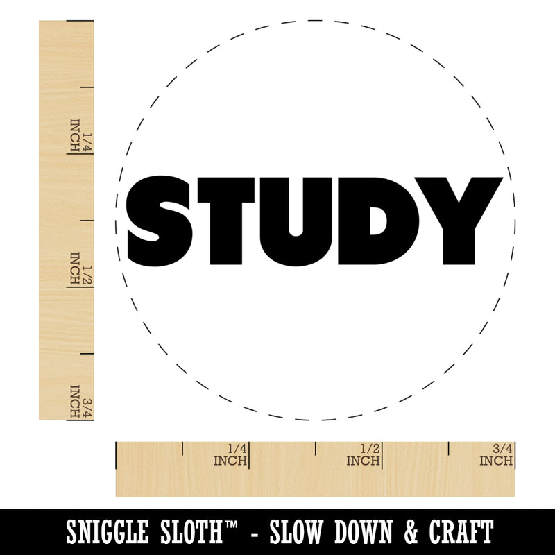 Study Bold Text Teacher School Self-Inking Rubber Stamp for Stamping Crafting Planners