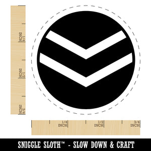 Chevron Arrow in Circle Self-Inking Rubber Stamp for Stamping Crafting Planners