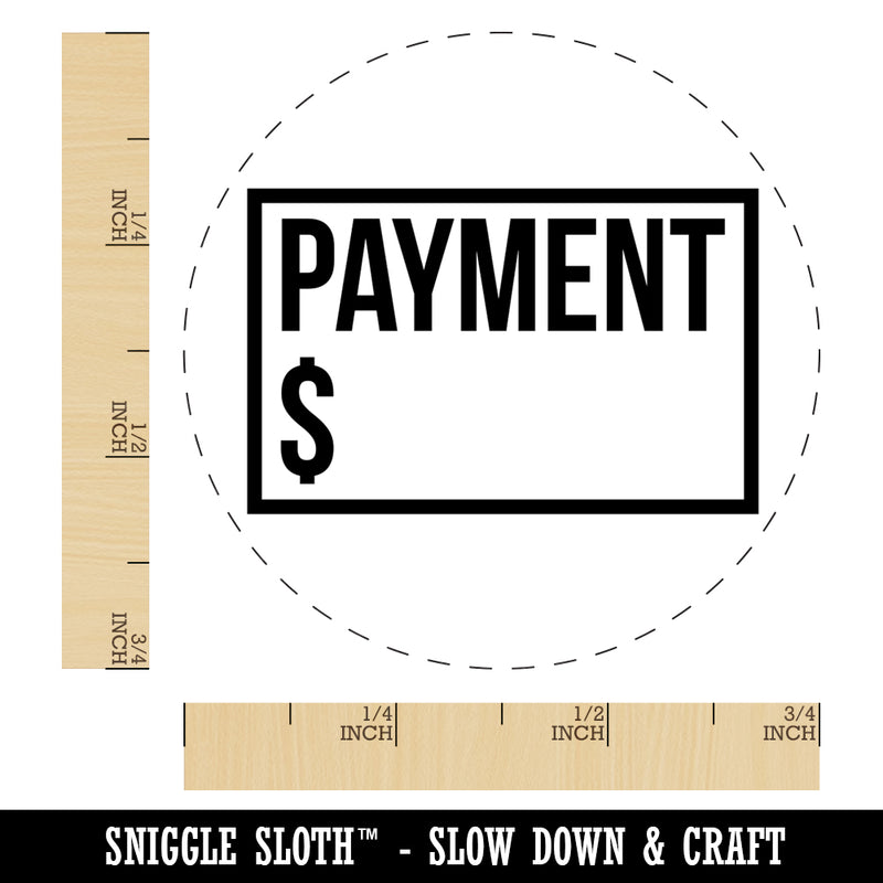 Payment Reminder Money Bill Self-Inking Rubber Stamp for Stamping Crafting Planners