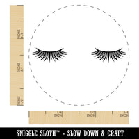 Cute Detailed Eyelashes Pair Self-Inking Rubber Stamp for Stamping Crafting Planners