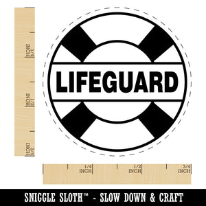 Lifeguard Lifesaver Buoy Self-Inking Rubber Stamp for Stamping Crafting Planners