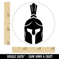 Ancient Greek Roman Spartan Helmet Front Self-Inking Rubber Stamp for Stamping Crafting Planners