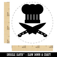 Chef Knife and Hat for Cooking Self-Inking Rubber Stamp for Stamping Crafting Planners