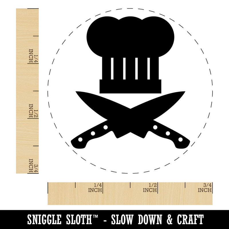 Chef Knife and Hat for Cooking Self-Inking Rubber Stamp for Stamping Crafting Planners