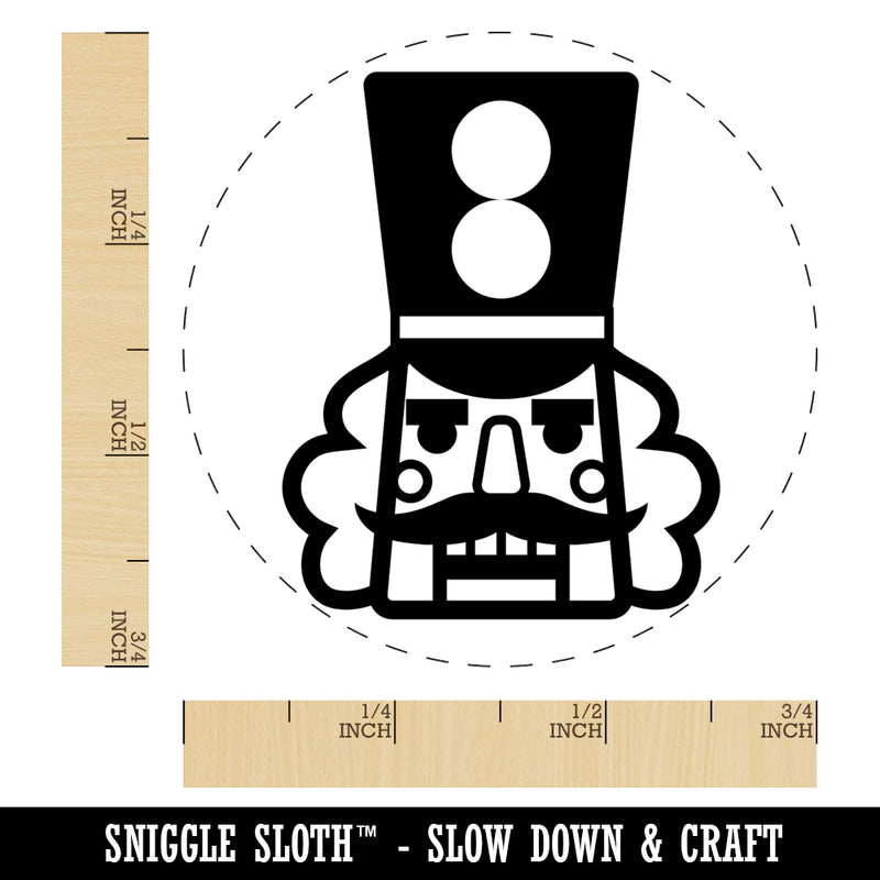 Christmas Nutcracker Head Self-Inking Rubber Stamp for Stamping Crafting Planners