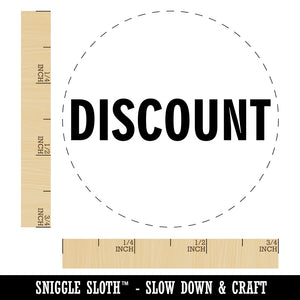 Discount Label Self-Inking Rubber Stamp for Stamping Crafting Planners