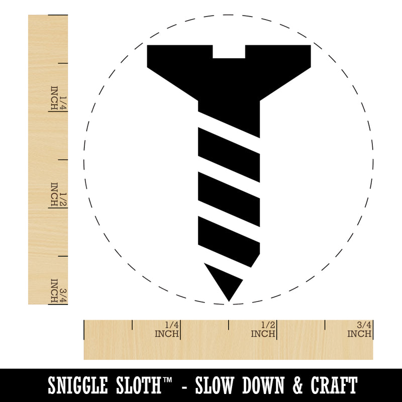 Flat Head Screw Self-Inking Rubber Stamp for Stamping Crafting Planners