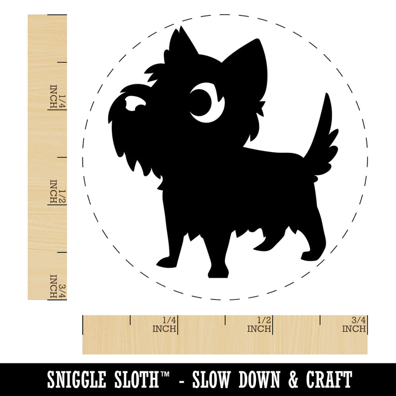 Lovable Cartoon Cairn Terrier Self-Inking Rubber Stamp for Stamping Crafting Planners