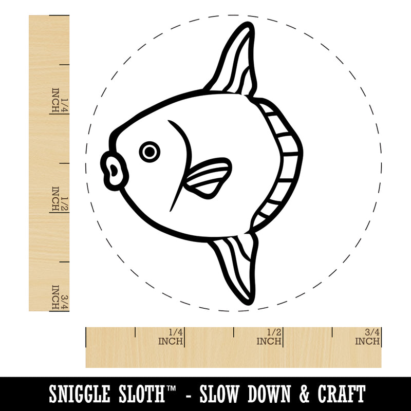 Mola Mola Ocean Sunfish Self-Inking Rubber Stamp for Stamping Crafting Planners