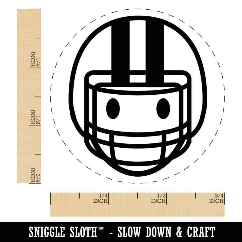 Occupation Athlete Football Helmet Icon Self-Inking Rubber Stamp for Stamping Crafting Planners