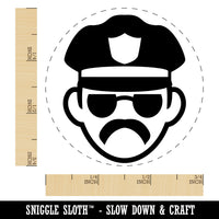 Occupation Police Officer Man Icon Self-Inking Rubber Stamp for Stamping Crafting Planners