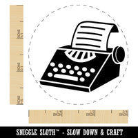 Old Typewriter Icon for Novels Books and Letters Self-Inking Rubber Stamp for Stamping Crafting Planners
