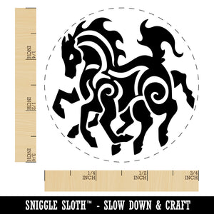 Sleipnir Norse Mythology Eight Legged Horse Self-Inking Rubber Stamp for Stamping Crafting Planners