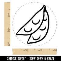 Snow Peas Vegetable Self-Inking Rubber Stamp for Stamping Crafting Planners